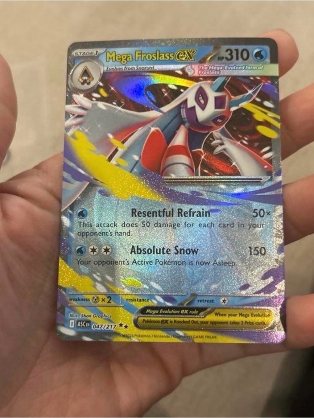 Mega Froslass 036/193 RR Pokémon TCG Holo (Japanese M2a MEGA Dream Ex) -  NM